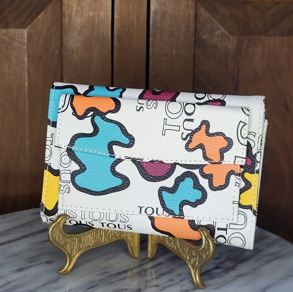 Tous White Multicolor Women's Wallet - Picture 6 of 11